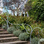 Sweeping and flowing garden handrails