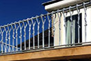 Forged steel balcony railings that are a little bit different