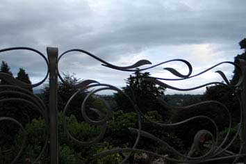 contemporary wrought iron railings (terrace balustrade)