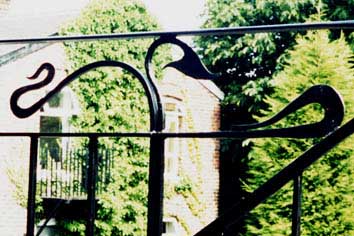 contemporary art nouveau balcony balustrade