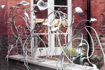 Contemporary Organic Patio Balustrade