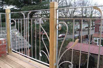 Contemporary Metal Balcony Rails