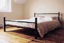 contemporary steel bed