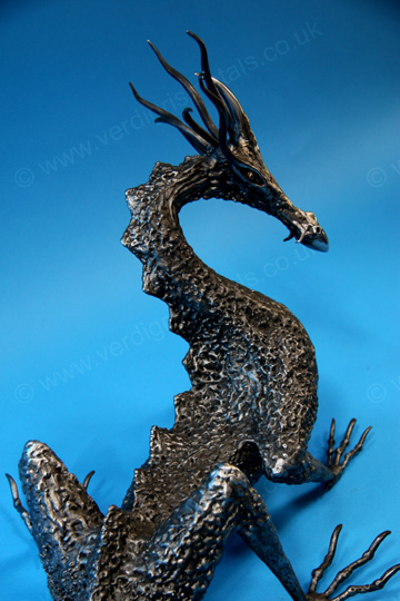 welded steel dragon skin texture