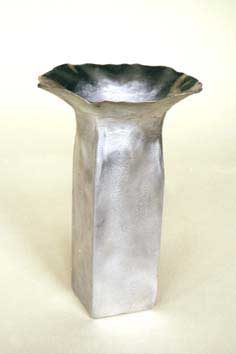 contemporary aluminium vase