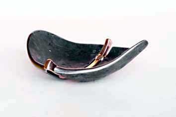contemporary steel bowl