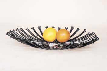Contemporary Forged Steel Bowl