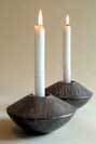forged steel candleholder