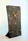 contemporary steel clock
