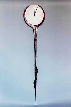 forged steel and aluminium clock