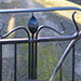 Forged steel Art Nouveau gates