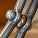 Mixed metal detailing from stair railings for a barn conversion