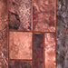 Copper wall sculpture