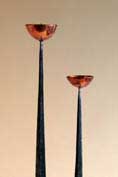 polished copper drip tray