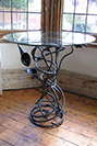 organic wrought iron table 