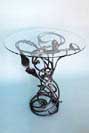 organic wrought iron table