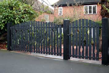 contemporary steel gates