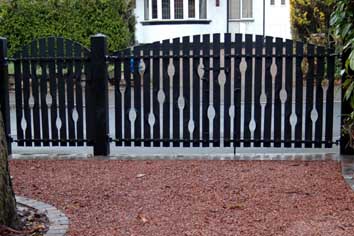 contemporary steel gates