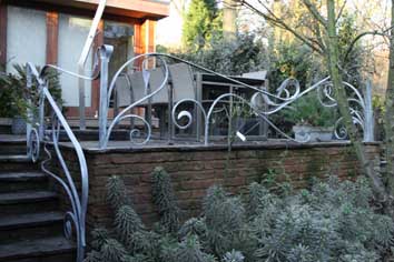 contemporary art nouveau railings