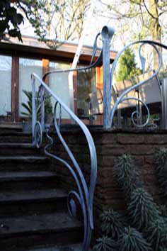 contemporary art nouveau railings