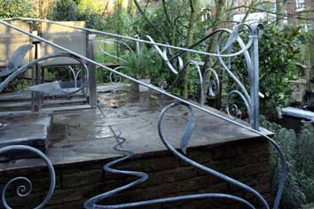 contemporary art nouveau railings