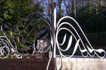 bold shapes and texture resulting form hot forging the steel