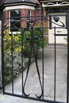 contemporary Art Nouveau Garden gate