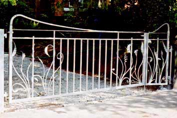 Modern Organic Steel Gate