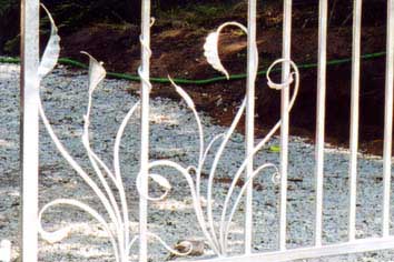 Modern Organic Steel Gate