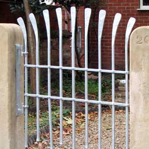 Contemporary Forged Steel Garden Gate