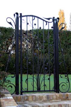 contemporary wrought iron gate