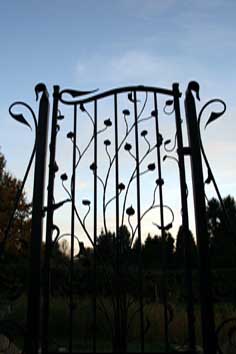 contemporary wrought iron gate