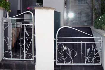 contemporary organic steel gate