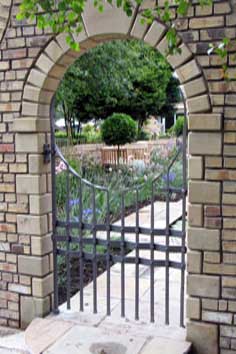 contemporary arched gate