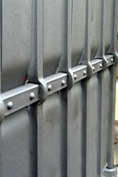 riveting and hot punched holes