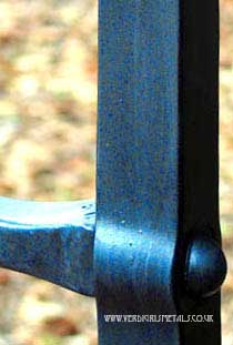 forged steel gates: mortise and tenon