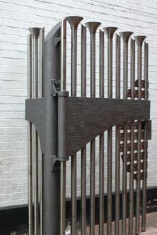 contemporary stainless steel gates