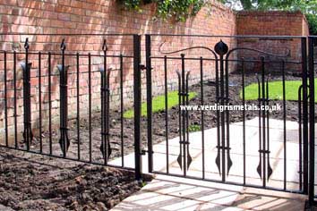 Contemporary Forged Steel Railing