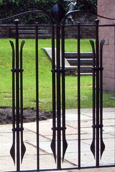 garden gate and railings railings