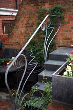 contemporary art nouveau handrail