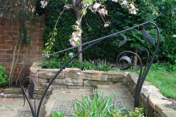 cotemporary steel handrail