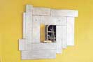 contemporary aluminium mirror