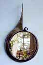 contemporary steel mirror