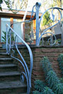 bespoke Art Nouveau steel railings