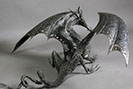 black metal dragon sculpture