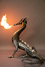 bronze and stainless steel dragon