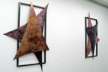 contemporay copper wall sculpture