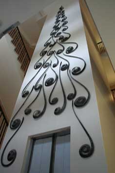 steel wall sculpture