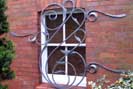 contemporary wrought iron security grill