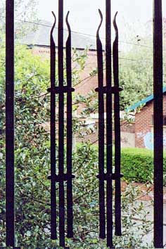 Contemporary Art Deco Steel Security Grill